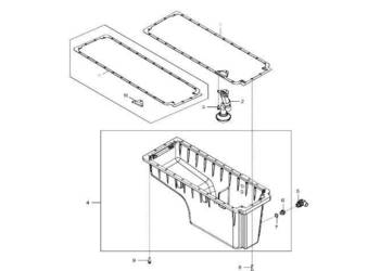 John Deere 9470RX - Wlot pompy oleju RE558411 (Silnik)
