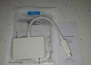 Adapter JSAUX z USB-C na HDMI, cyfrowy wieloportowy