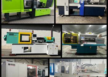 Używane wtryskarki, peryferia do wtryskarek i części zamienne