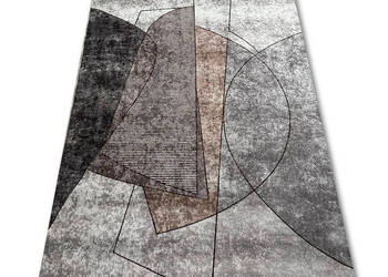 NOWOCZESNY DYWAN 130X190 PRINT 381-801 CIENKI GŁADKI WŁOS ANTYPOŚLIZGOWY