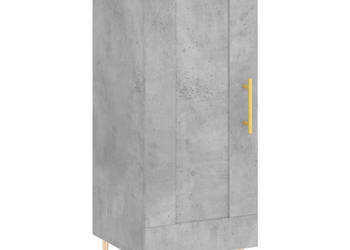 Szafka szarość betonu 345x34x90 cm materiał drewnopochodny WM-830432