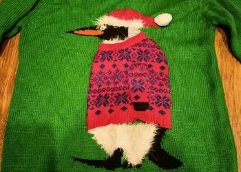 Sweter stylowy zimowy pingwin Rebel by Primark