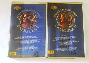 Film "Caligula" dwie części na dwu kasetach VHS