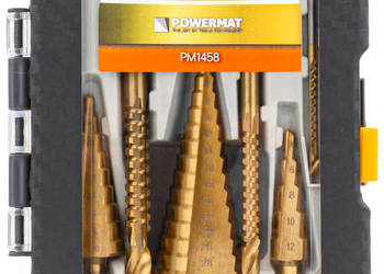 wiertła stopniowe frezujące do metalu hss drewna plastiku 3-8mm