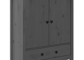 Szafka szara 83x415x100 cm lite drewno sosnowe WM-823516