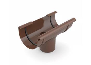 Bryza PVC Lej spustowy 125/90 mm brąz