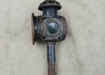 Stara lampa powozowa na świeczkę