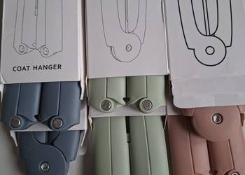 Wieszaki składane na ubrania do walizki samolotu plecaka Nowe 6 sztuk