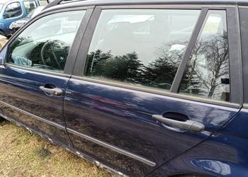 Drzwi lewe tylne tył BMW E46 2000r dunkeblau