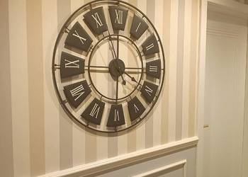 Zegar ścienny, metalowy, czarny, NOWY OKAZJA!