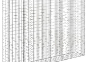 Łukowaty kosz gabionowy 300x50x220/240 cm galwanizowane żelazo WM-153521