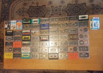 62 Kasety Magnetofonowe nagrywane bez pudełek.