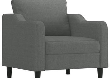 Fotel ciemnoszary 60 cm obity tkaniną WM-359344