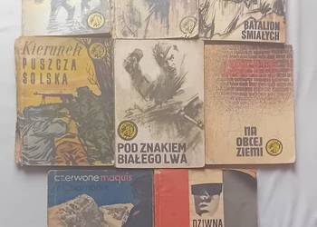 Zestaw 8 książek z serii Żółty Tygrys, okres 1963-83. I wydania.