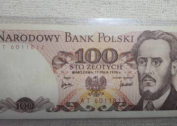 UNIKAT ! 100 złotych 1976 s. AT