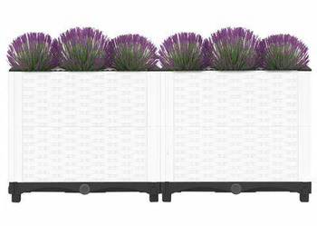 vidaXL Donica do podwyższonej rabaty, 80x40x38 cm, polipropylen(SKU153309)