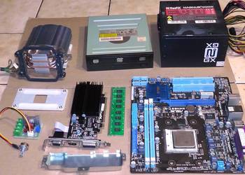 Komputer części płyta gł.ASUS,procesor AMD Phenom,DDR3,8GB RAM,HDMI,DVD