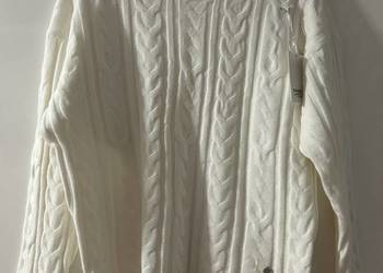 Śliczny biały sweter XL