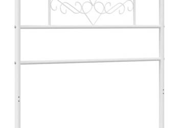 Metalowe wezgłowie białe 100 cm WM-355345