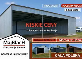 Magazyn OCYNK - Wiata Otwarta / Garaż Blaszany /HALA – Maj-Blach