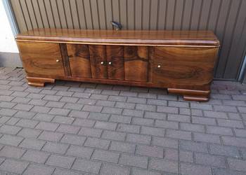 Komoda/ Szafka ART-DECO RTV Niska 202 Orzech Solidna Unikatowa Stara Antyk