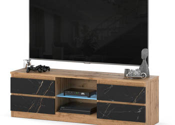 Szafka rtv 138cm 4 szuflady stolik stojący do salonu wotan san sebastian