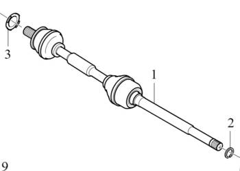 VOLVO C40 XC40 polos napedowa tylna prawa 36010554
