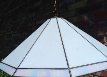 Żyrandol witrażowy duży Lampa wisząca (575)