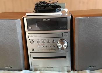 Mini wieża aiwa XR-EM51+pilot+kabel AUX b.dobry stan.