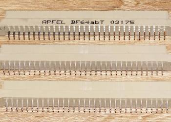 Złącze wtyk złocony DIN 41612 APFEL 64 PIN BF64abT żeński, prosty
