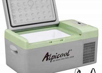 Lodówka turystyczna Alpicool Y16 15L 12V/24V -20°C szara z uchwytem Używana