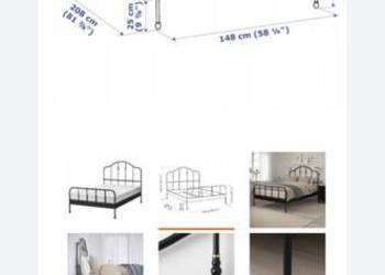 Łóżko z materacem  ikea Łóżko z materacem  ikea