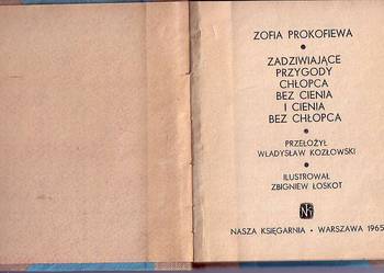 (6133) ZADZIWIAJĄCE PRZYGODY CHŁOPCA BEZ CIENIA I CIENIA BEZ