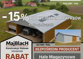 Konstrukcja Stalowa | Hala - Garaż Blaszany | PRODUCENT   – Maj-Blach