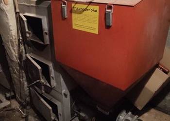 Piec 15kW podajnik ekogroszek, ruszt do palenia drewnem gruba blacha