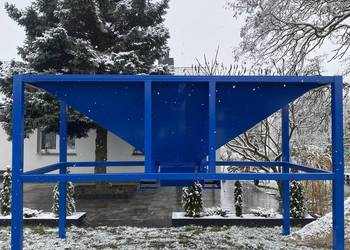 Kosz zasypowy, paczkarka, Bufor przyjęciowy do big bag  3m3