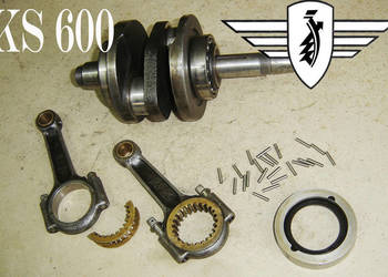 Zundapp KS 600 wał korbowy korbowody ORYGINAL crankshaft Kurbelwelle Pleuel