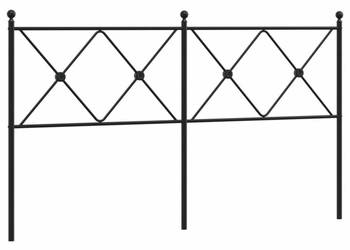 Metalowe wezgłowie czarne 160 cm WM-376537