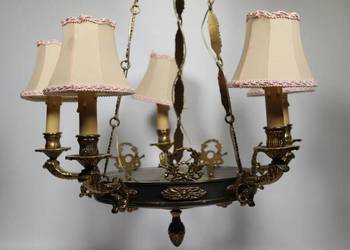 Lampa wisząca mosiężna z 5 żarówkami Skandynawia nr 751 Fiaf