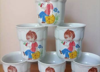 Kubki Porcelanowe Dziecięcy Świat PRL