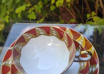 Wallendorf Goldrelief /Bavaria kolekcjonerski zestaw śniadaniowy Trio Wallendorf Goldrelief /Bavaria kolekcjonerski zestaw śniadaniowy Trio