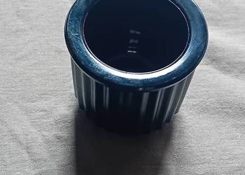 Hialitowy pojemnik z zestawu palacza, Hortensja, lata 70-e.