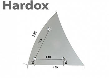 Pierś HARDOX 930760350/P 930760370/P do pługa POTTINGER