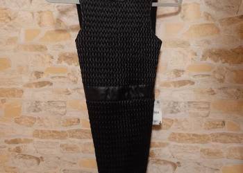 (34/XS) ZARA/ Skórzana sukienka ołówkowa z Madrytu, NOWA