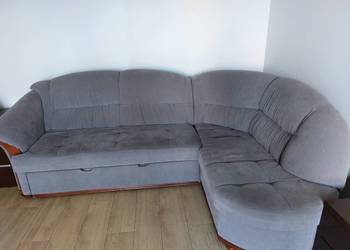NAROŻNIK Z FUNKCJĄ SPANIA SZARY