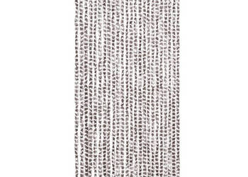 Zasłona przeciwko owadom taupe i biel 100x230 cm szenil WM-377406