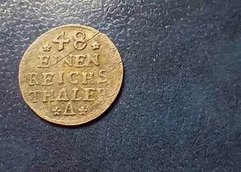 Stare monety 1/48 talara 1750 Niemcy srebro