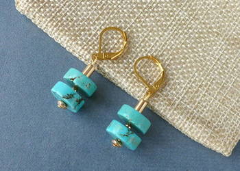 Kolczyki z Turkusów