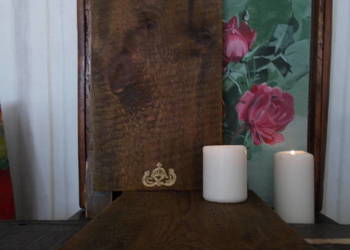 Klimatyczna TacoDecha-Stare Drewno-Porcelanowy Uchwyt-Vintage