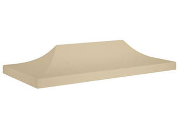 Dach do namiotu imprezowego 6 x 3 m beżowy 270 g/m² WM-315327
